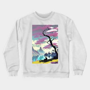 Japanese landscape Crewneck Sweatshirt